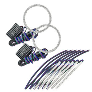 Ford Mustang Headlight Kit - ORACLE Lighting - DRL with Halos - ColorSHIFT - `15-`17